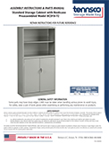 Preassembled Standard Storage Cabinet with Bookcase (2530918)